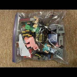 Bag of Minecraft toys
